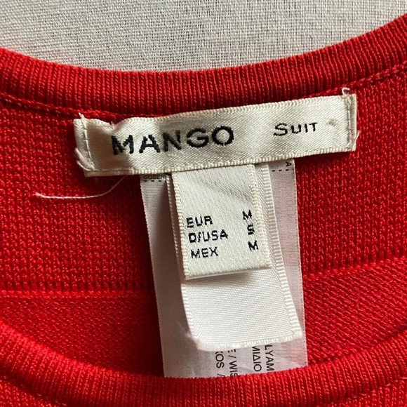 Mango stretchy bodycon red tank dress sz S - Picture 7 of 11